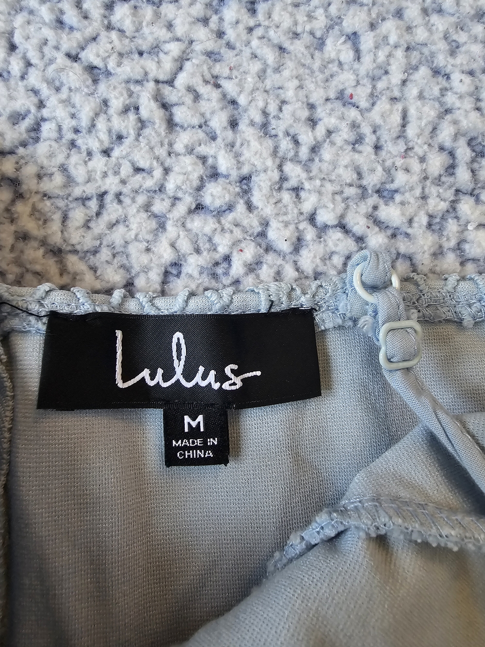 Lulus Light Blue Midi Dress with Spaghetti Straps - Picture 8 of 8